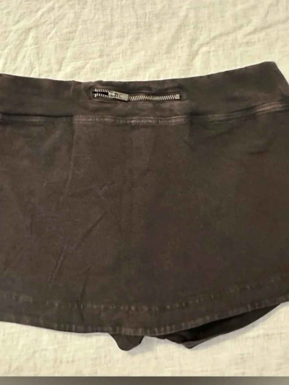 Free People Slate Gray/ black hot shot skirt/ Wrap Mini Skirt